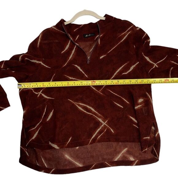 Burnt Umber Patterned Blouse - Picture 9 of 9